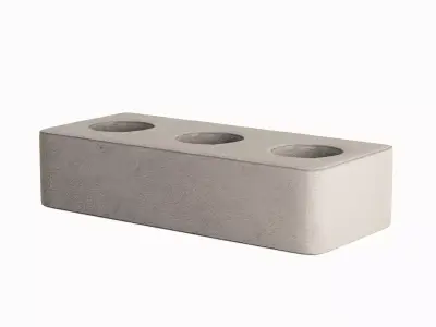 Concrete Brick B 05 Low-poly 3D model