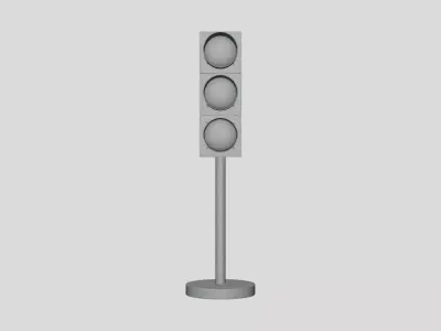 Traffic Light - Geometry Only No Textures No Materials 3D model
