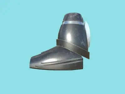 Sci-Fi Boots 03 - Character Design - Megaman Robot Style Low-poly 3D model