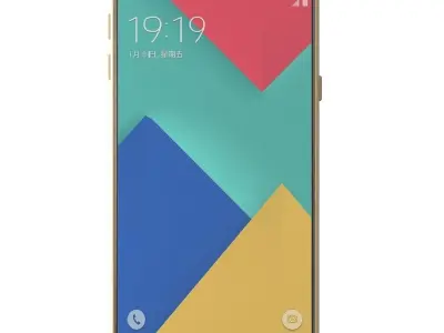 Samsung Galaxy A9 2016 Champagne Gold 3D model