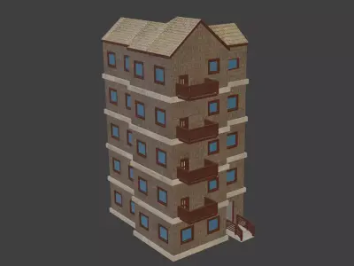 House Model 13 Low-poly 3D model