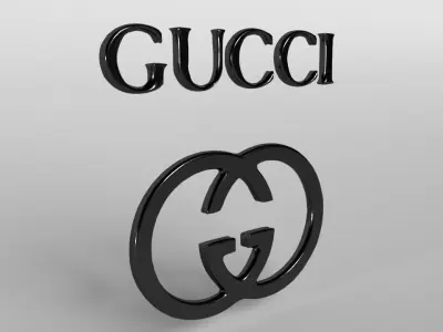 Gucci Logo 03 Free low-poly 3D model