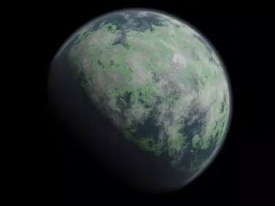 High Mountain Planet 1 3D model