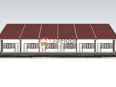 House 30x22m code 552 - Sketchup 3D model 3D model 3D model