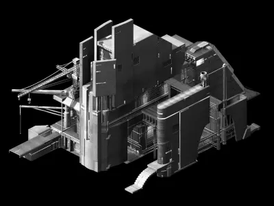 Spaceship - repair yard 3D model