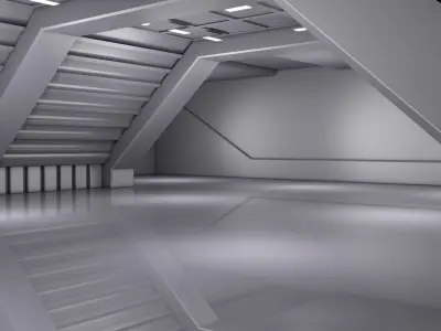 Sci Fi Underground Walkway  3D model