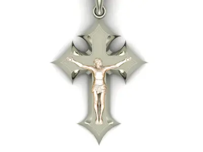 Light Gold Cross New Design  CP 69 3D print model