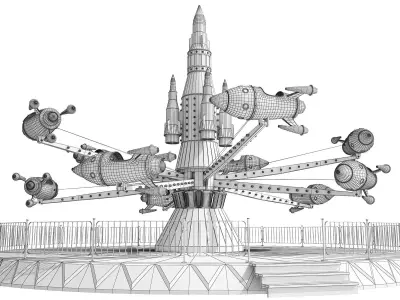 Rocket Carousel  3D model