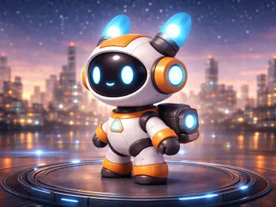 Low Poly Robot Character Low-poly 3D model