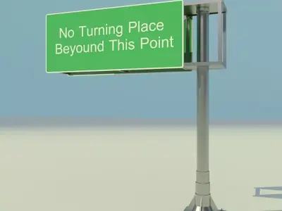 Highway Sign 3D model