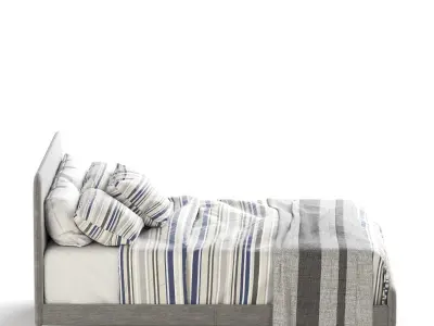 SLATTUM Upholstered bed  3D model