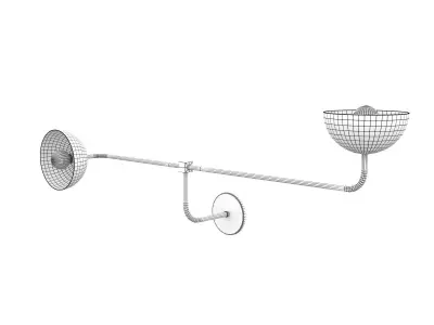 Beaubien Double Shade Wall Lamp Free 3D model
