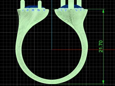 Jewelry ring 364 3D print model