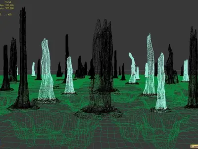 Planet - Ice Cliff 04 3D model