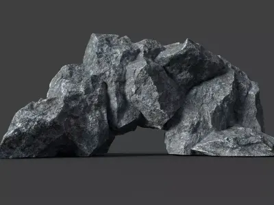 Rock 5-7 Low-poly 3D model