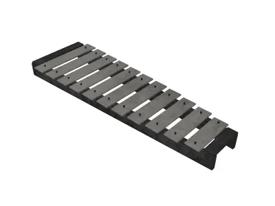 Glockenspiel V1 006 Low-poly 3D model