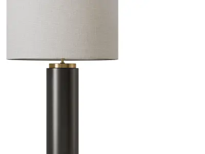 Pillar Metal USB Table Lamp 3D model