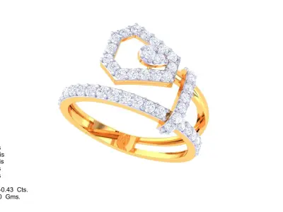  Women Ring MTL 3dm STL OBJ FBX Details 3D print model 80