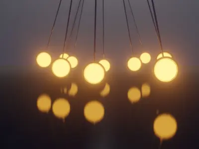 pendulum lights 3D model