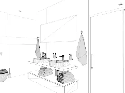 Bathroom 13 3D model