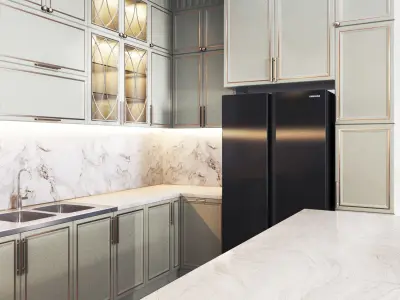 kitchen classic01 3D model