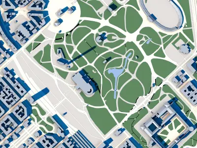 Porta Sempione Milan Italy 3D model