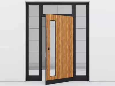 Aluminium door 69 3D model