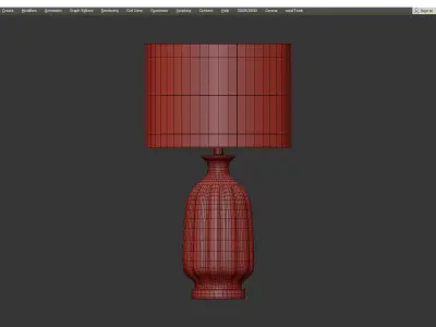 Charville Table Lamp Low-poly 3D model