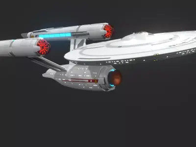 strange new worlds enterprise refit concept 3D model