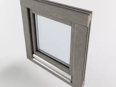 Window full model and cuted 3D model