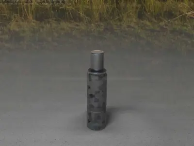 Galvanized Light-Column -6- Street-Light 9 Low-poly 3D model