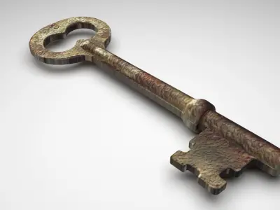 Vintage Key 3D model