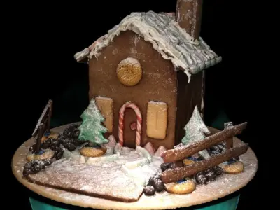  gingerbread house xmas 3D model