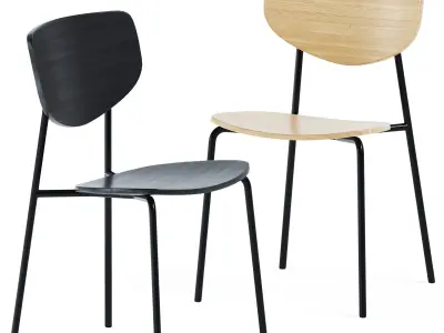 Wooden Chair Caristo by SP01 3D model