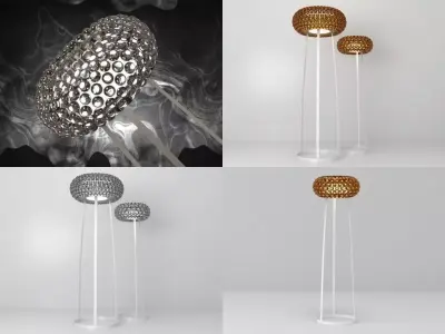 Caboche floor lamp 3D model
