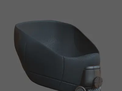 Gas mask helmet 3d model scifi Low-poly  Low-poly 3D model