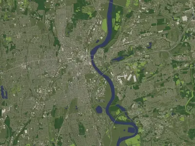 Hartford Connecticut USA 40 km x 40 km - city and urban 3D model