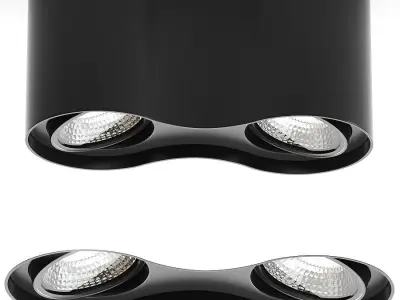 Philips Hue Pillar 2 Spot Ceiling Flush Light 3D model