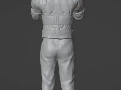 SCI-FI MALE FICTIONAL FUTURISTIC CHARACTER 3D print model