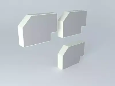 Parquet pair of cubes Free 3D model