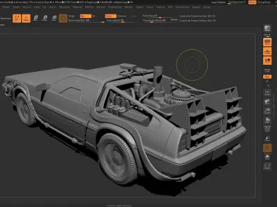 DeLorean  Back To The Future Episode 1 3D model
