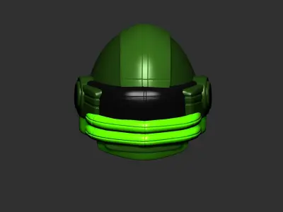 helmet high poly sculpt 3d printable ver 7 3D model 3D model 159