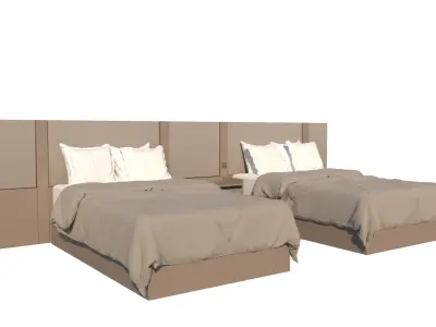 Hotel Line Nova Bed Set - countryside 3D model