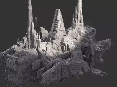 District 10 Mothership Design 6  3D model