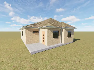 Australian Post-war Homes Collection-Brick Veneer house 1A 3D model