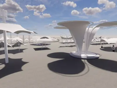 Tensile Structures Collection -A17 3D model