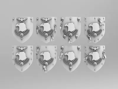 Raptor Power Shields 40k Version 1 3D print model