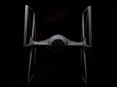 Starwars Tie Fighter 3D print model