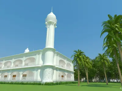 Masjid Architecture 3D model