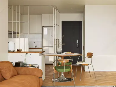 Industrial Living Interior scene 3D model